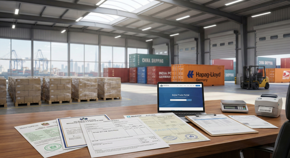 Import and distribution approval workflow for UAE product registration