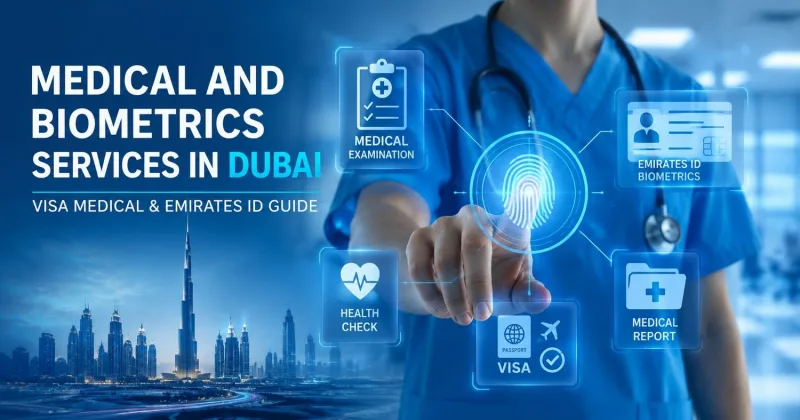 Medical and biometrics services in Dubai for UAE visa and Emirates ID by PROXPAT